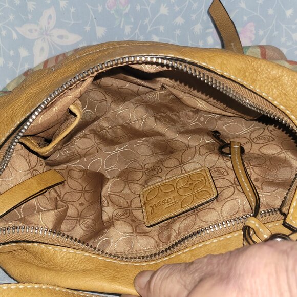 VERY NICE VINTAGE FLORAL PRINT FOSSIL PURSE - Picture 7 of 8